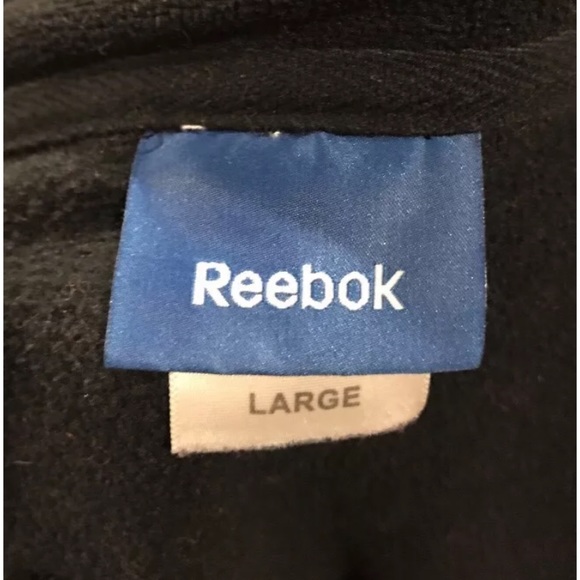 Reebok Womens Fleece Jacket Black Zip Up Size L - Picture 5 of 5